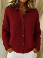 P|H - Collared Waffle Knit Sweater Dorothy