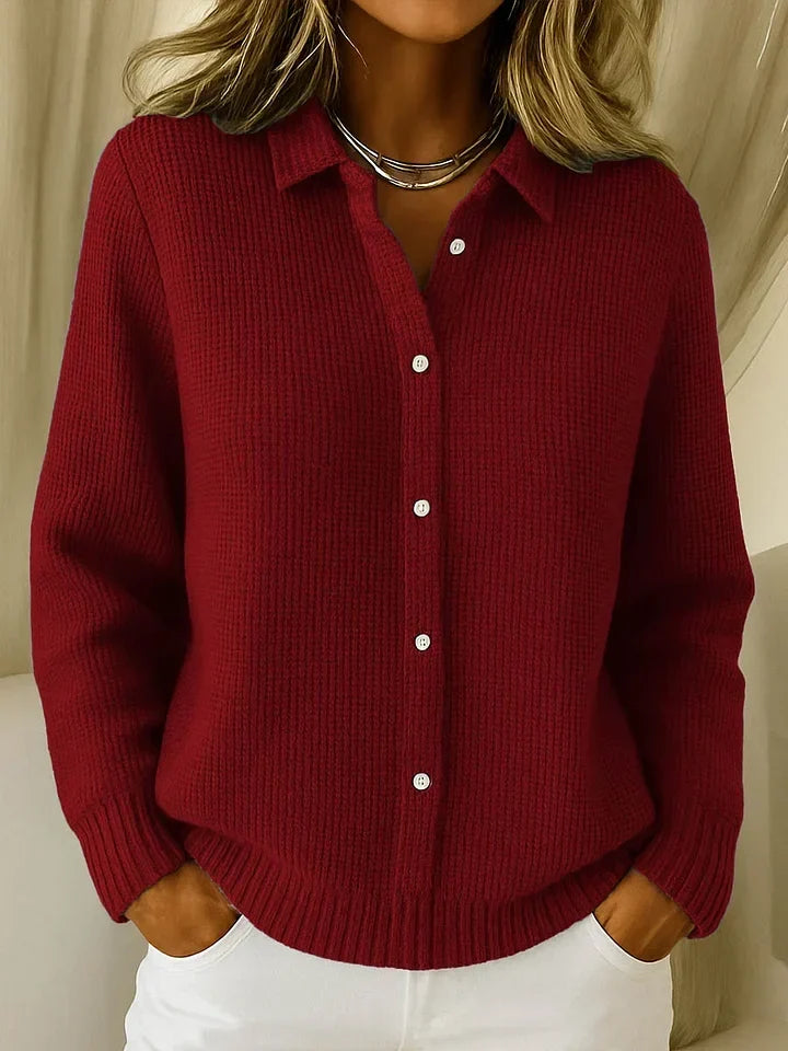 P|H - Collared Waffle Knit Sweater Dorothy