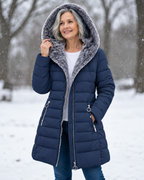 P|H - Faux Fur Hooded Puffer Coat Judith