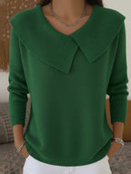 P|H - Pleated Collar Knit Sweater Nancy