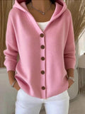 P|H - Hooded Button-Up Knit Cardigan Janet