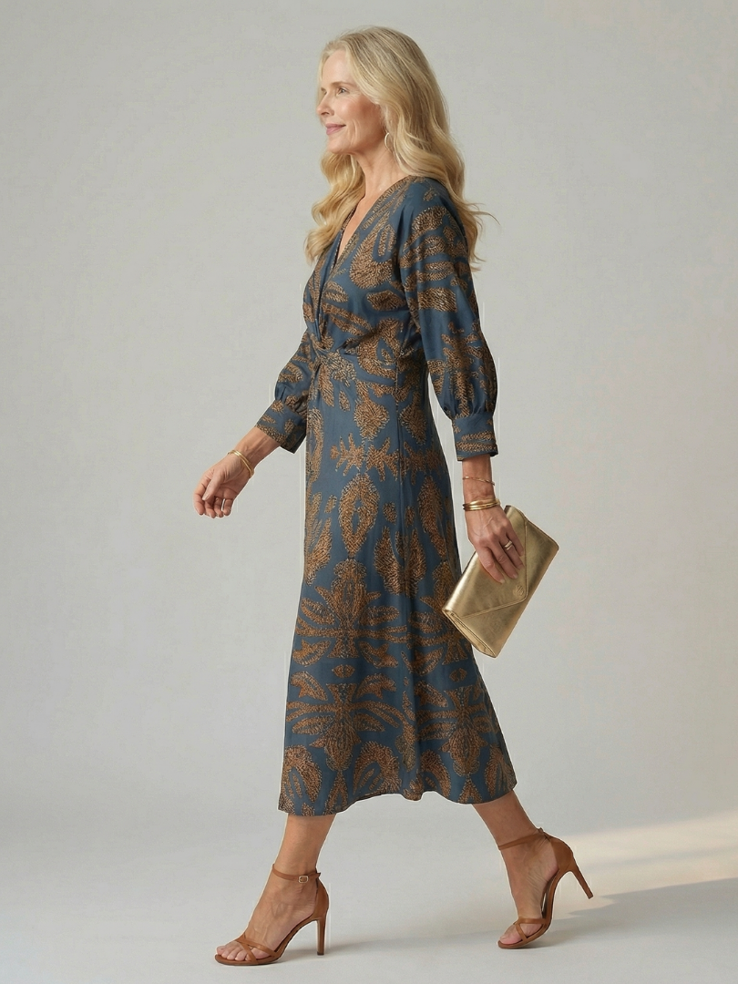 P|H - Midi Wrap Dress Stella