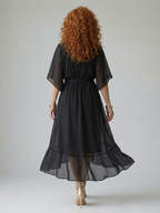 P|H - Draped Midi Dress Taylor