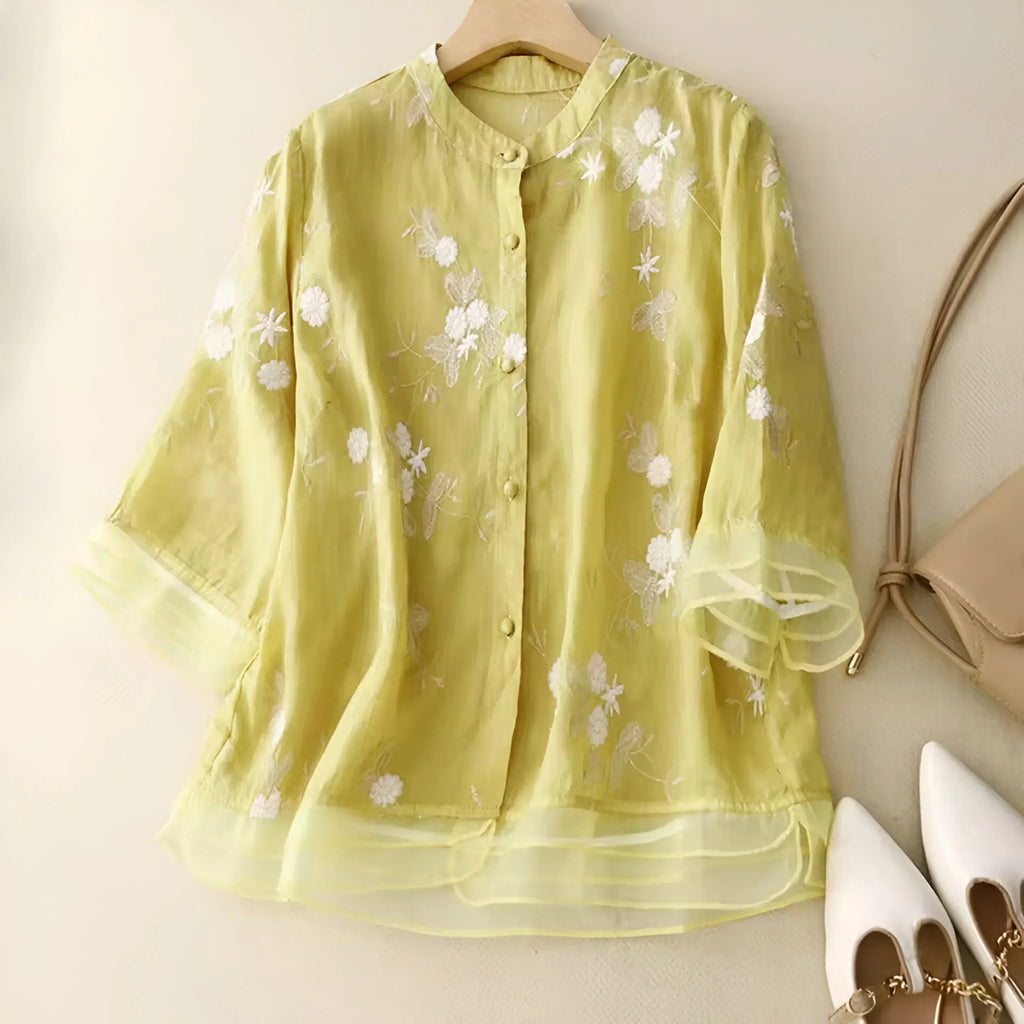P|H - Embroidered Cotton Top Mila