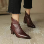 P|H - Elegant Leather Ankle Boots Natalie
