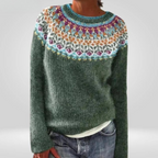 P|H - Evergreen Nordic Yoke Knit Sweater Grace
