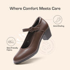 P|H - Cushioned Mary Jane Block Heels Donna