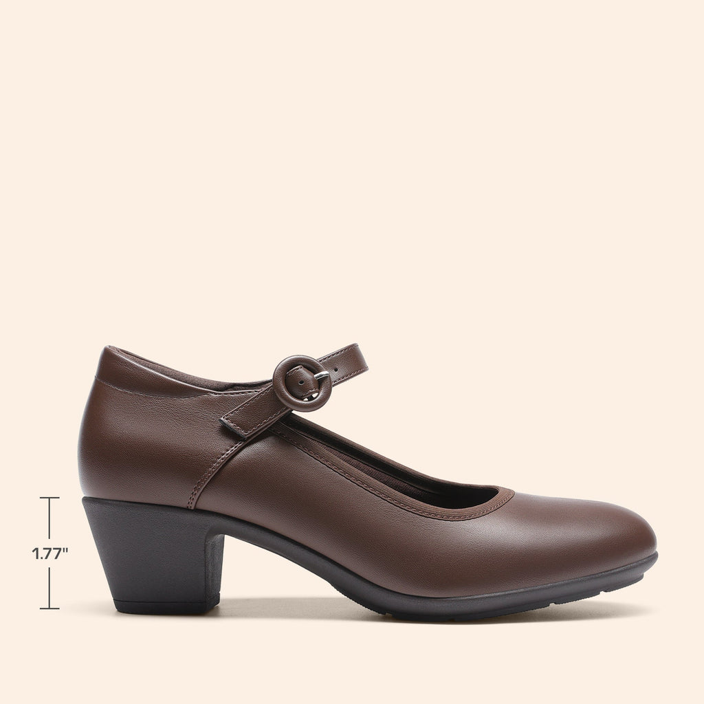 P|H - Cushioned Mary Jane Block Heels Donna