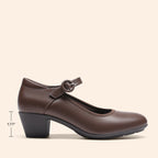 P|H - Cushioned Mary Jane Block Heels Donna