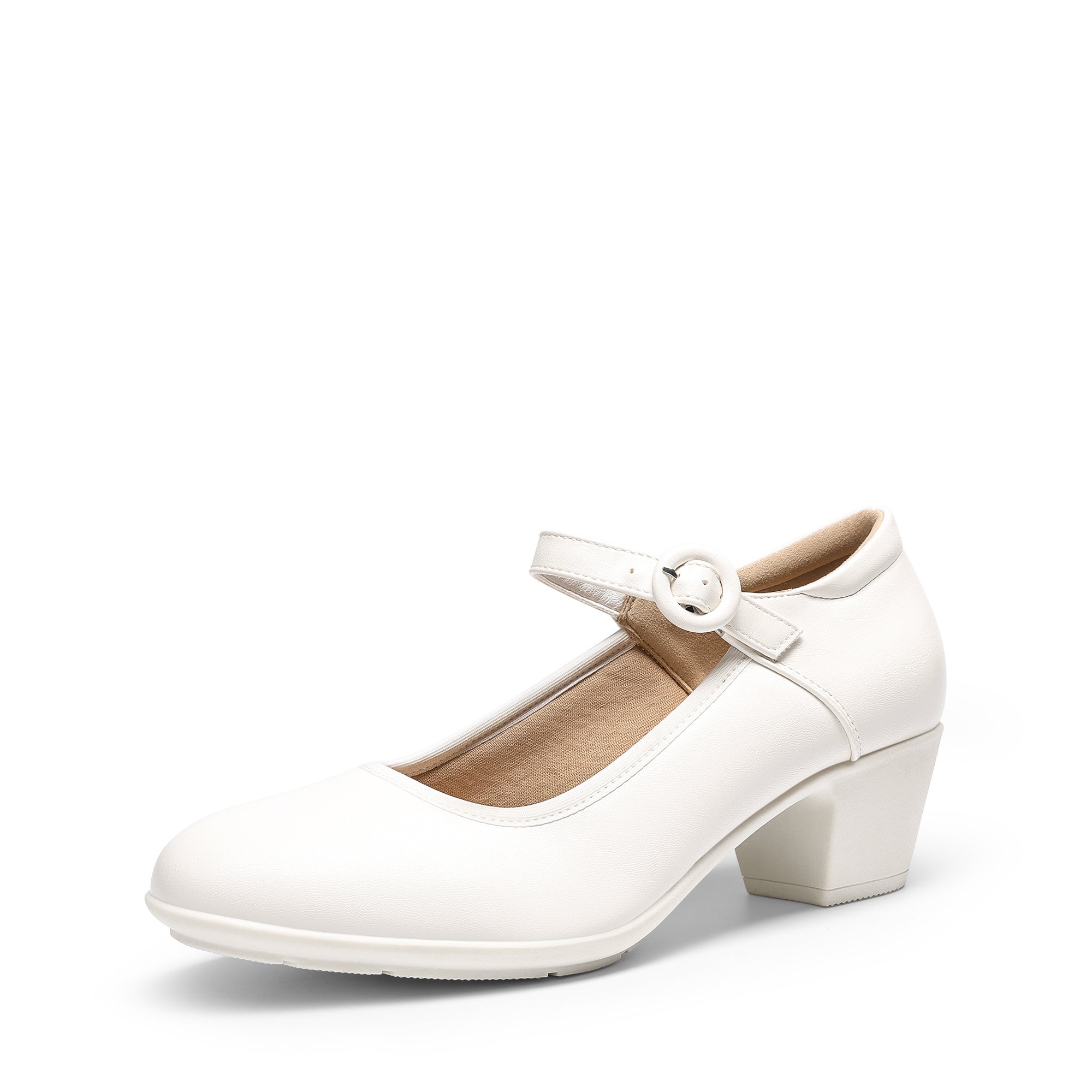 P|H - Cushioned Mary Jane Block Heels Donna
