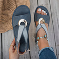 P|H - Elegant Buckle Flat Sandals Diane