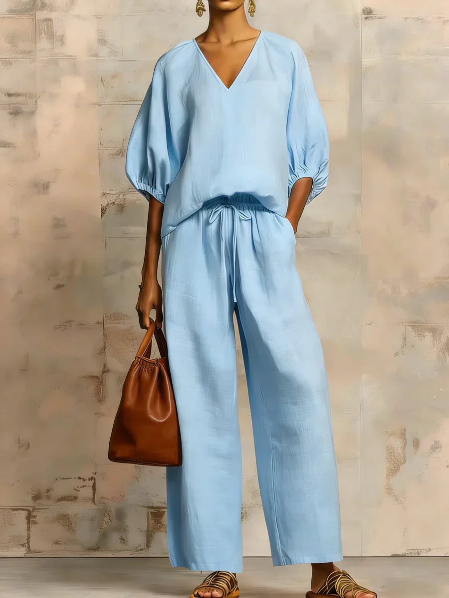 P|H - Relaxed Elegant Two-Piece Set Valencia