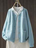 P|H - Collared Pocket Knit Cardigan Ruth