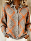 P|H - Argyle Diamond Knit Cardigan Cynthia