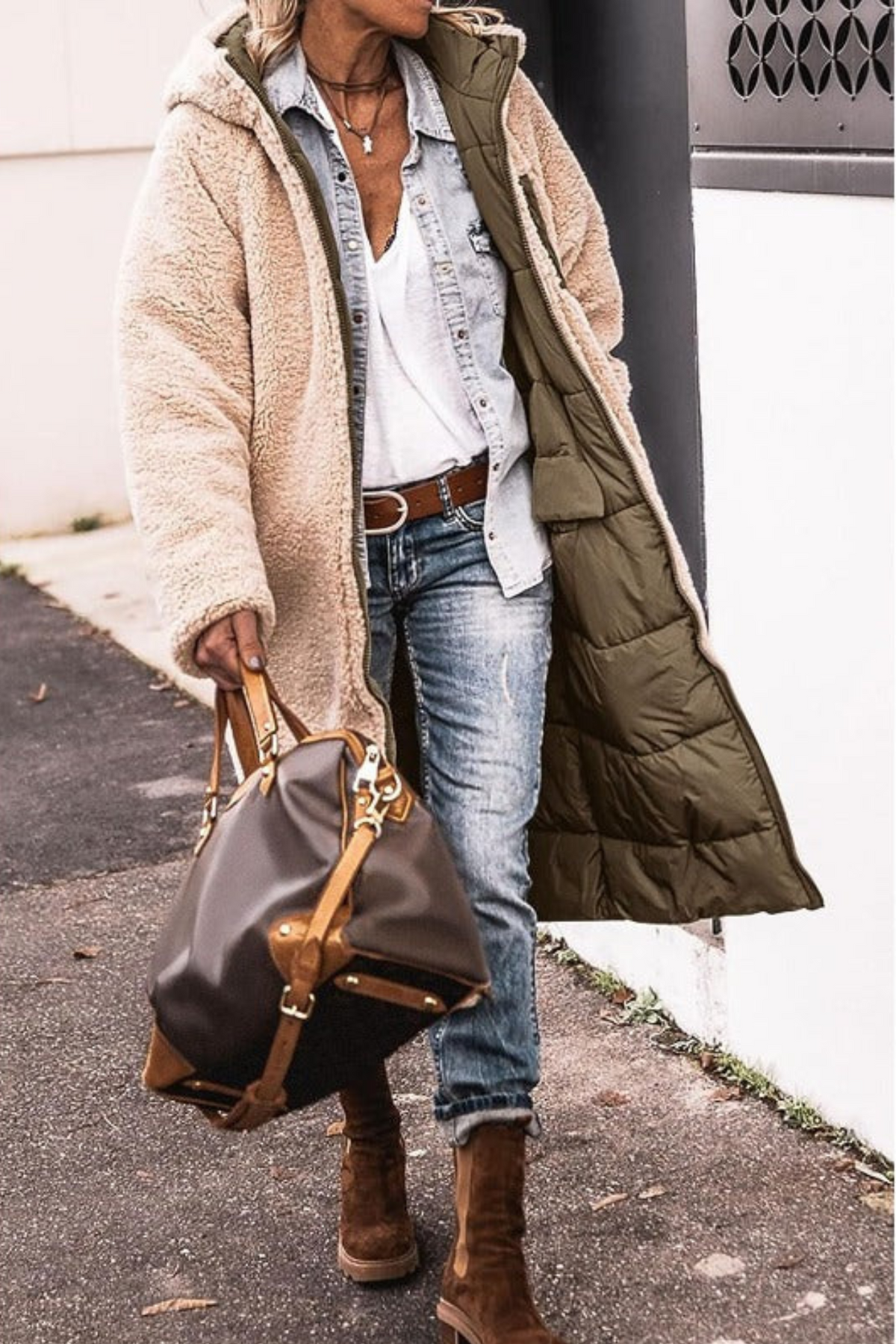 P|H - Reversible Hooded Puffer Coat for Women Nancy