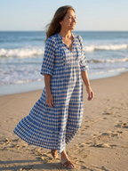 P|H - Diamond Print Midi Dress Elodie