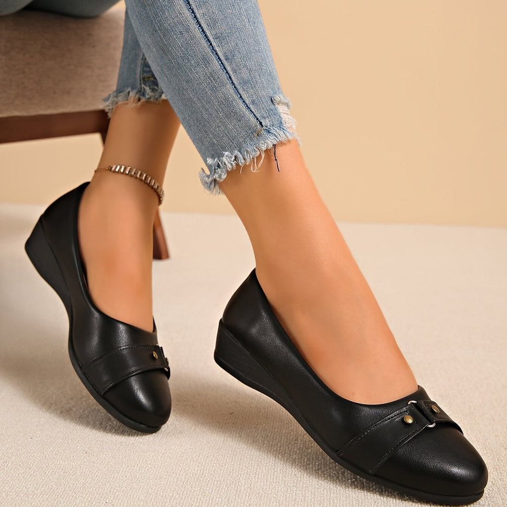 P|H - Cushioned Wedge Comfort Flats Evelyn