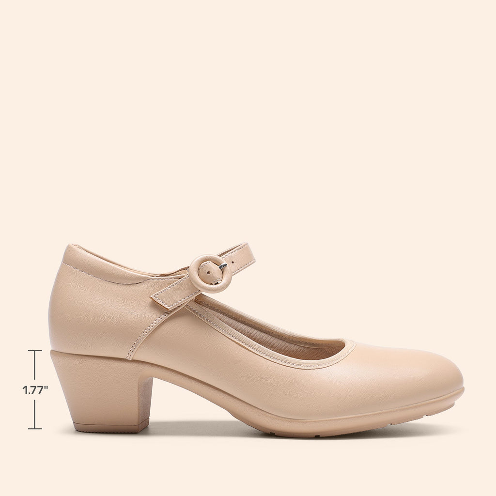 P|H - Cushioned Mary Jane Block Heels Donna