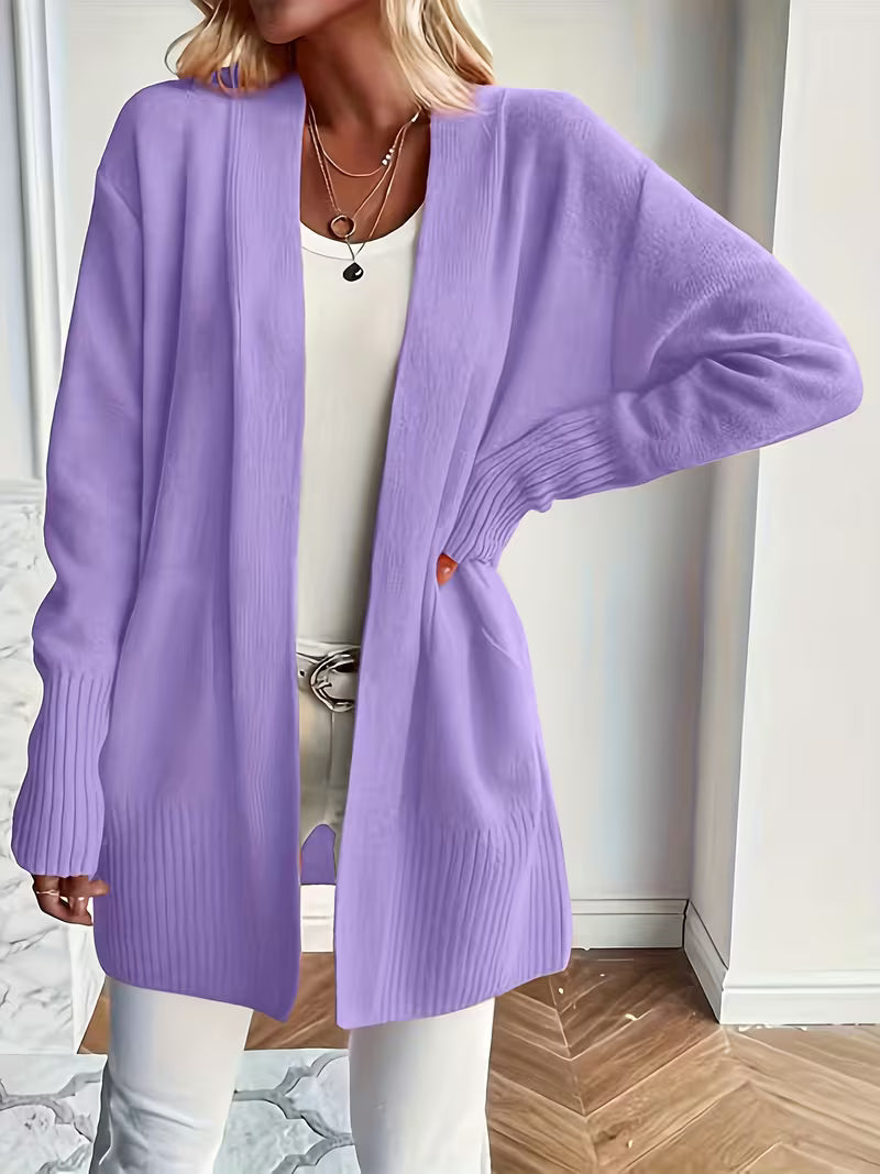 P|H - Longline Open-Front Knit Cardigan Judith