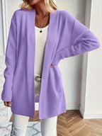 P|H - Longline Open-Front Knit Cardigan Judith