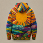 P|H - Quilted Sunrise Meadow Hoodie Donna