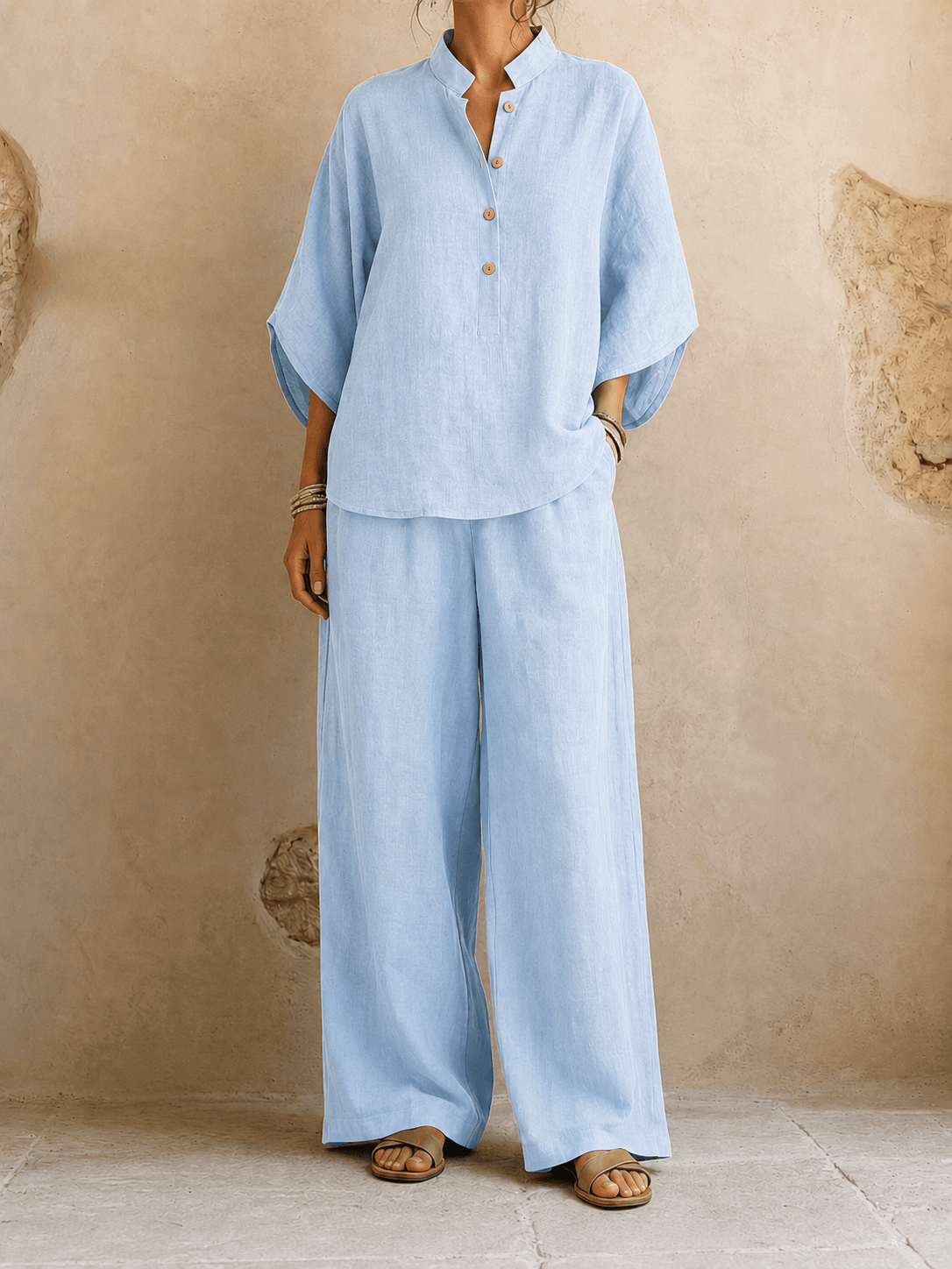 P|H - Relaxed Batwing Two-Piece Set Carol