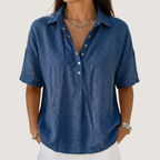 P|H - Button Detail Collar Blouse Willow