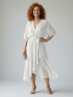 P|H - Draped Midi Dress Taylor