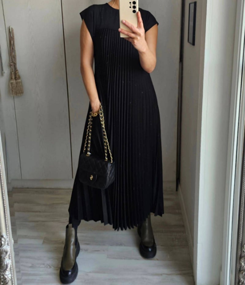 P|H - Pleated Dress Iris