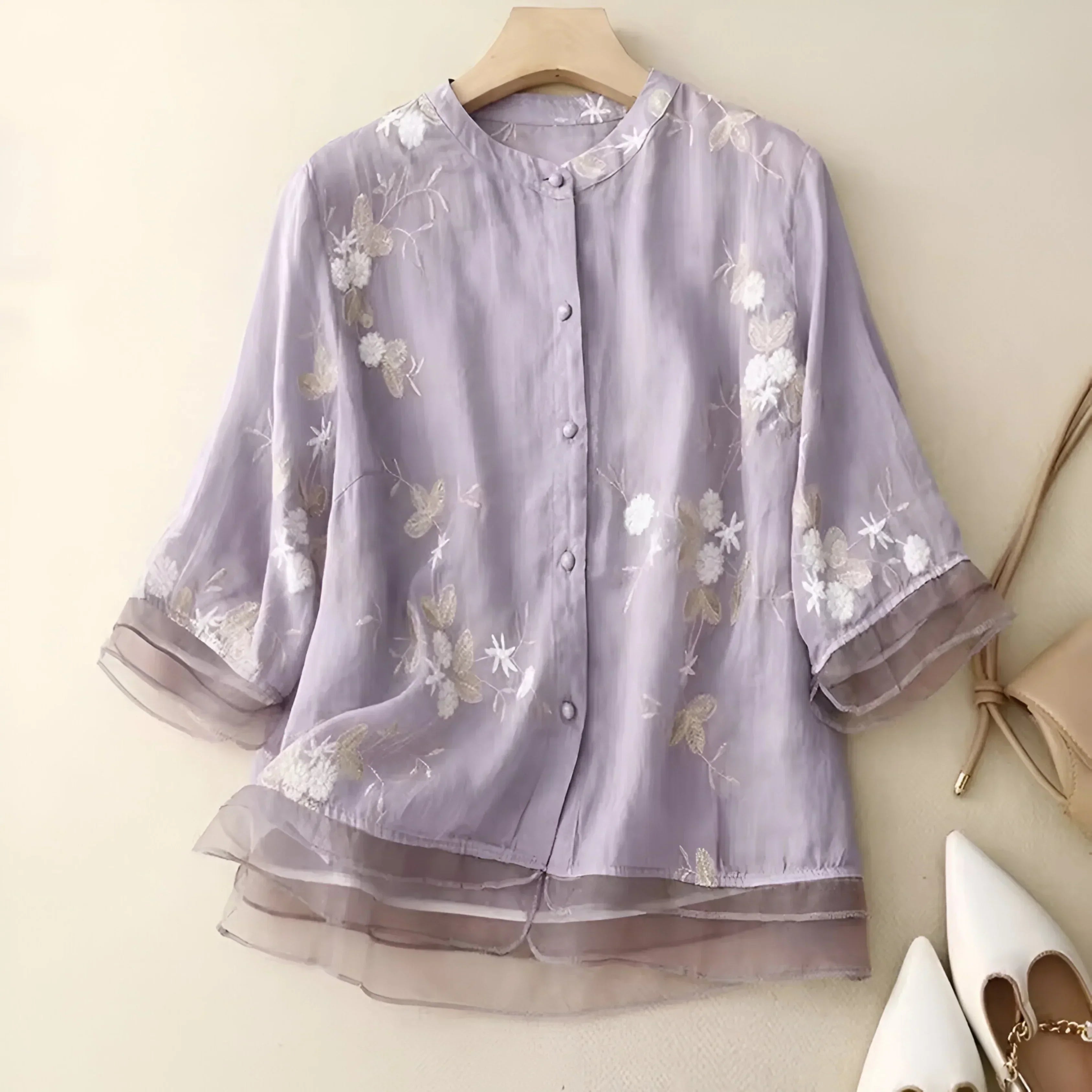 P|H - Embroidered Cotton Top Mila