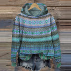 P|H - Hooded Patterned Knit Sweater Joyce