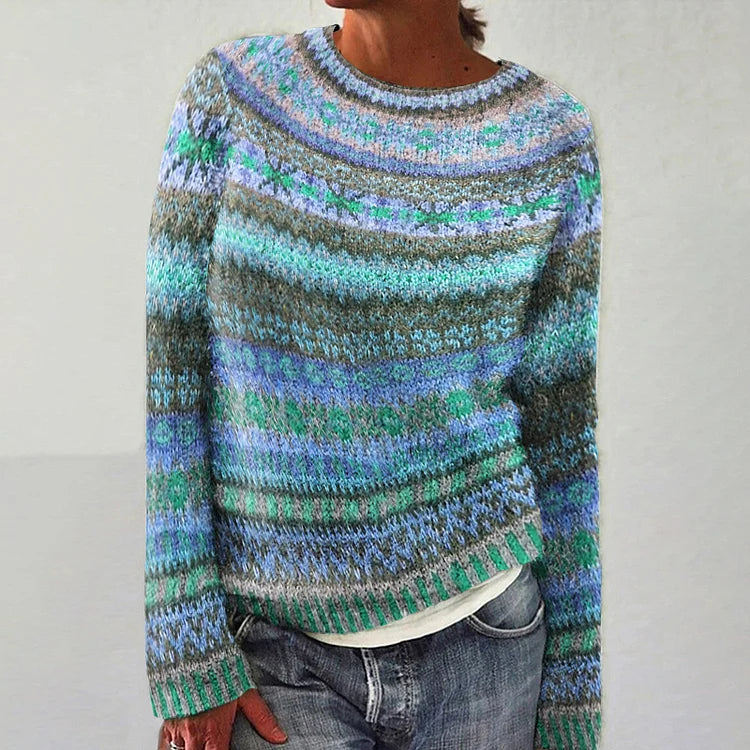 P|H - Ocean Multi Fair Isle Knit Sweater Margaret