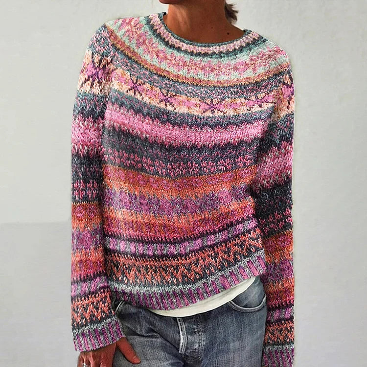 P|H - Rose Multi Fair Isle Knit Sweater Diane