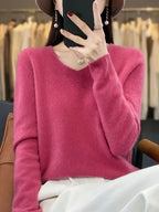 P|H - Classic V-Neck Knit Sweater Cynthia