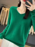 P|H - Classic V-Neck Knit Sweater Cynthia