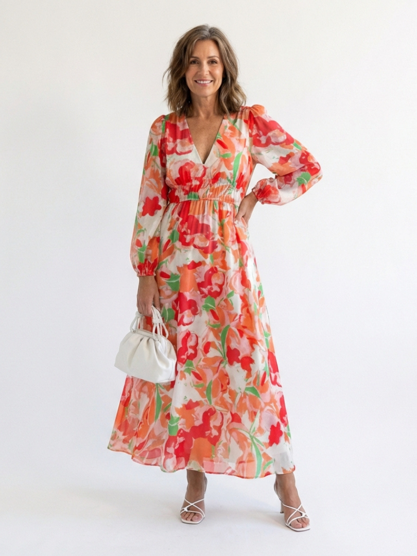 P|H - Long Sleeve Floral Maxi Dress Althea