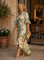 P|H - Floral Ruffle Maxi Dress Nancy