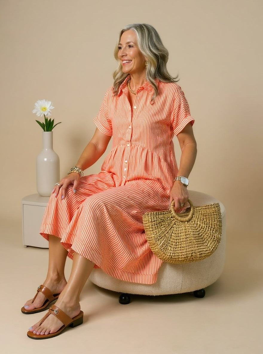 P|H - Striped Dress Claire