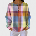P|H - Pastel Plaid Waffle Henley Judith