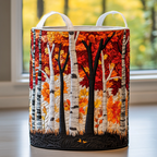 P|H - Woodland Quilted Laundry Basket Pamela