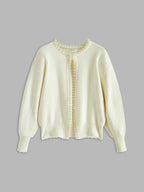 P|H - Pearl Scallop Knit Cardigan Donna