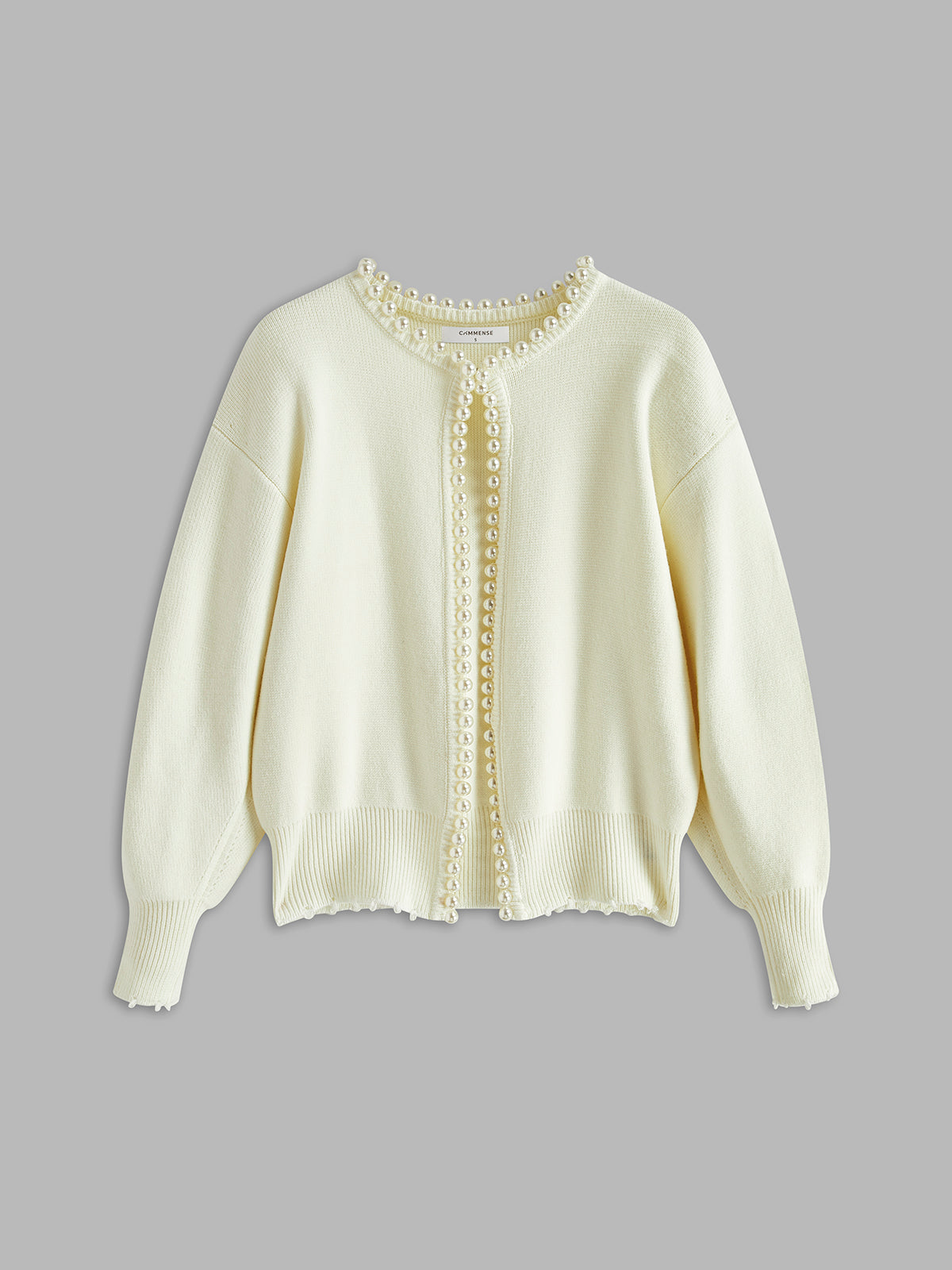P|H - Pearl Scallop Knit Cardigan Donna