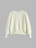 P|H - Pearl Scallop Knit Cardigan Donna