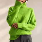 P|H - Diamond Knit Turtleneck Sweater for Women Margaret