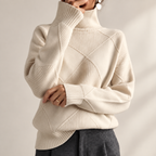 P|H - Diamond Knit Turtleneck Sweater for Women Margaret