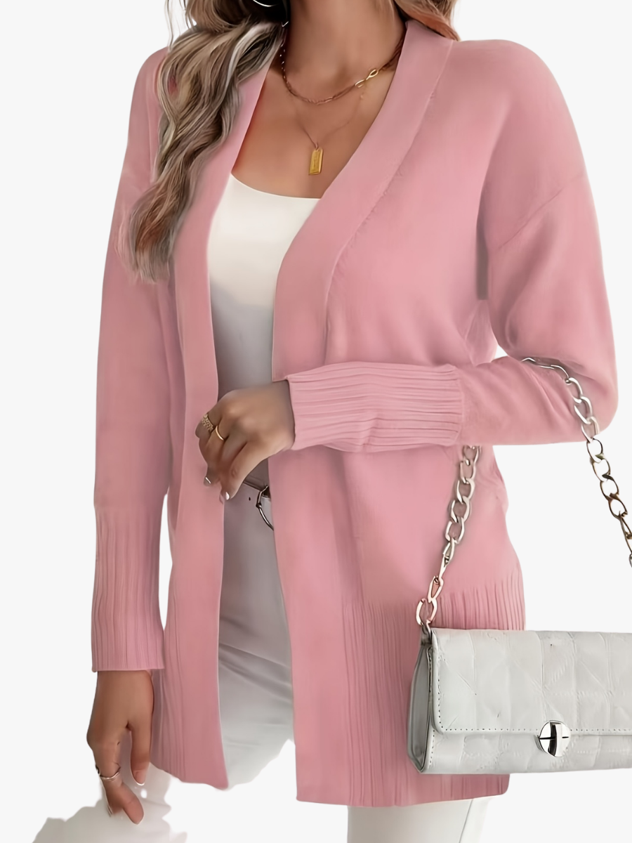 P|H - Longline Open-Front Knit Cardigan Judith