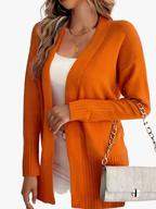 P|H - Longline Open-Front Knit Cardigan Judith