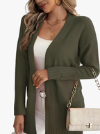 P|H - Longline Open-Front Knit Cardigan Judith