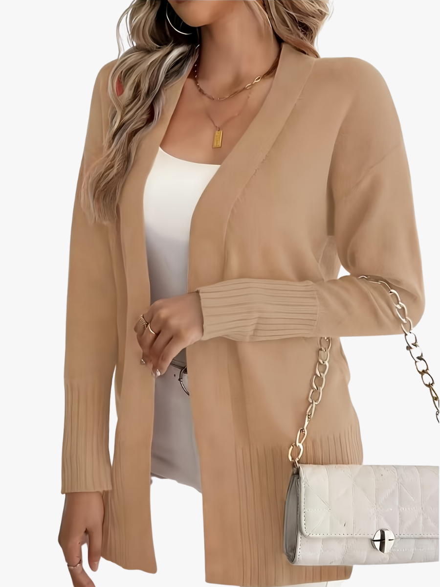 P|H - Longline Open-Front Knit Cardigan Judith