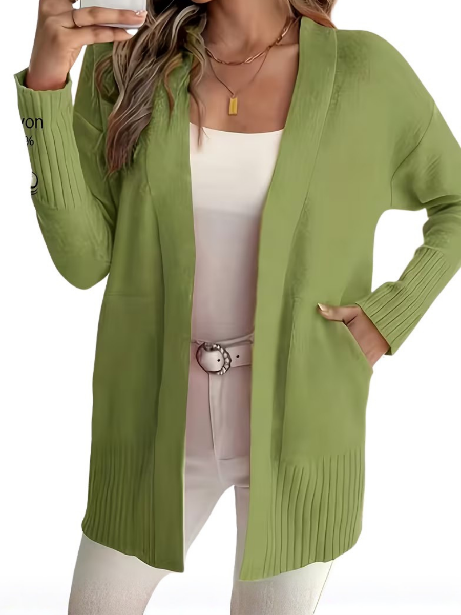 P|H - Longline Open-Front Knit Cardigan Judith